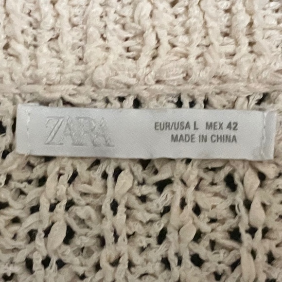 ZARA Textured knit cardigan Men's L NWOT - Picture 3 of 4